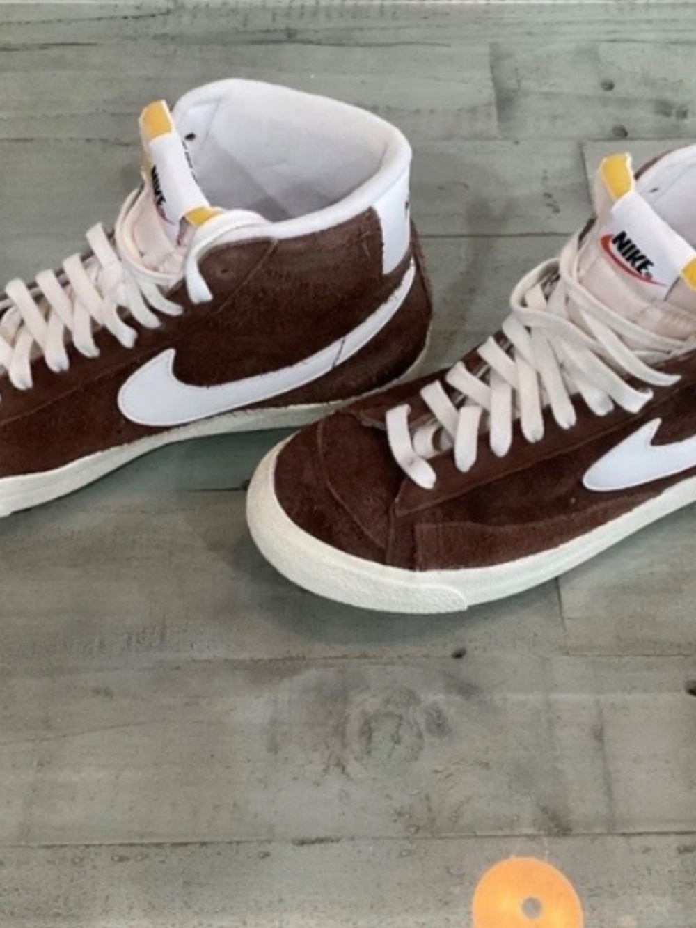 Nike blazer mid 77 velvet brown suede high tops women’s size 11 - Picture 3 of 6